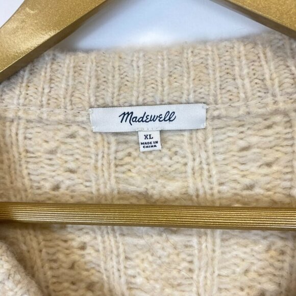 Madewell Pointelle Cable Knit Cardigan Sweater - Picture 4 of 10